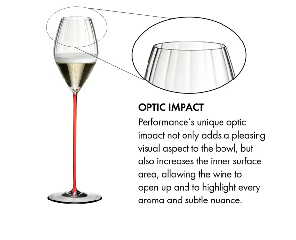 Copa RIEDEL High Performance Champagne Rojo - Imagen 3