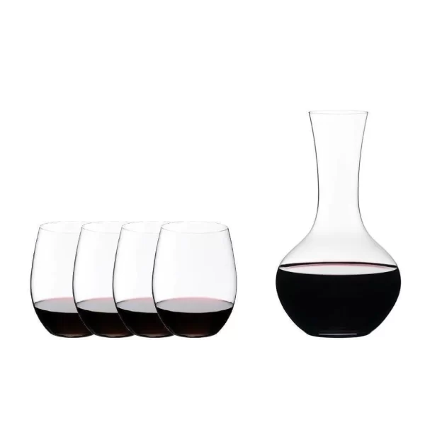 Set RIEDEL O 4 copas Cabernet + Decanter